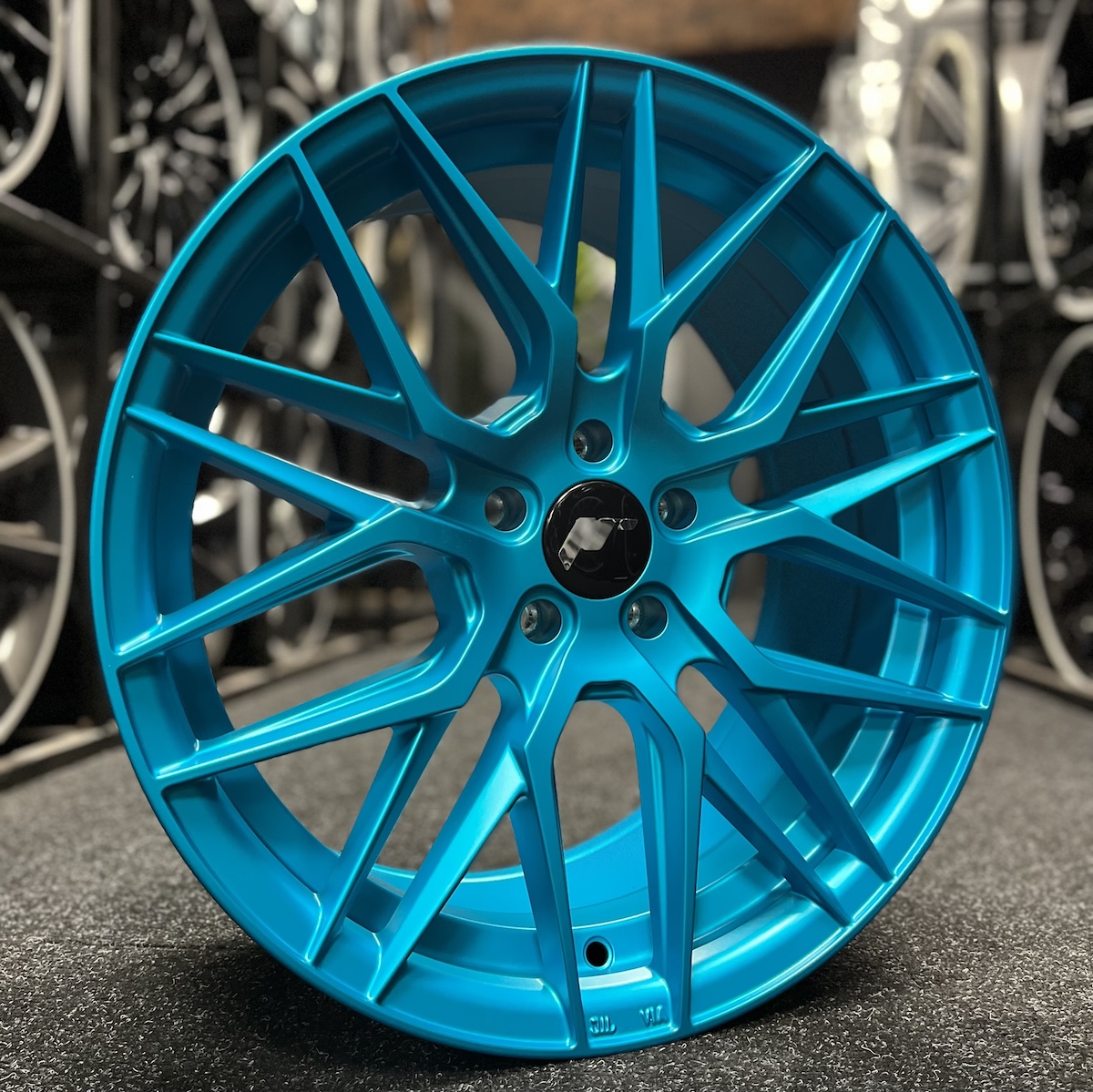 Japan Racing JR28 Matt Light Blue 8×17″ 5×100 – Wheel Power