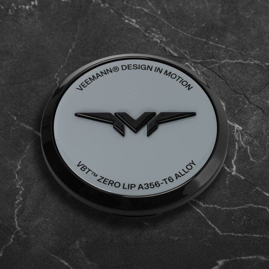 vbt-pcc-grey Veemann Premium Centre Cap Upgrade - Gloss Grey / Black