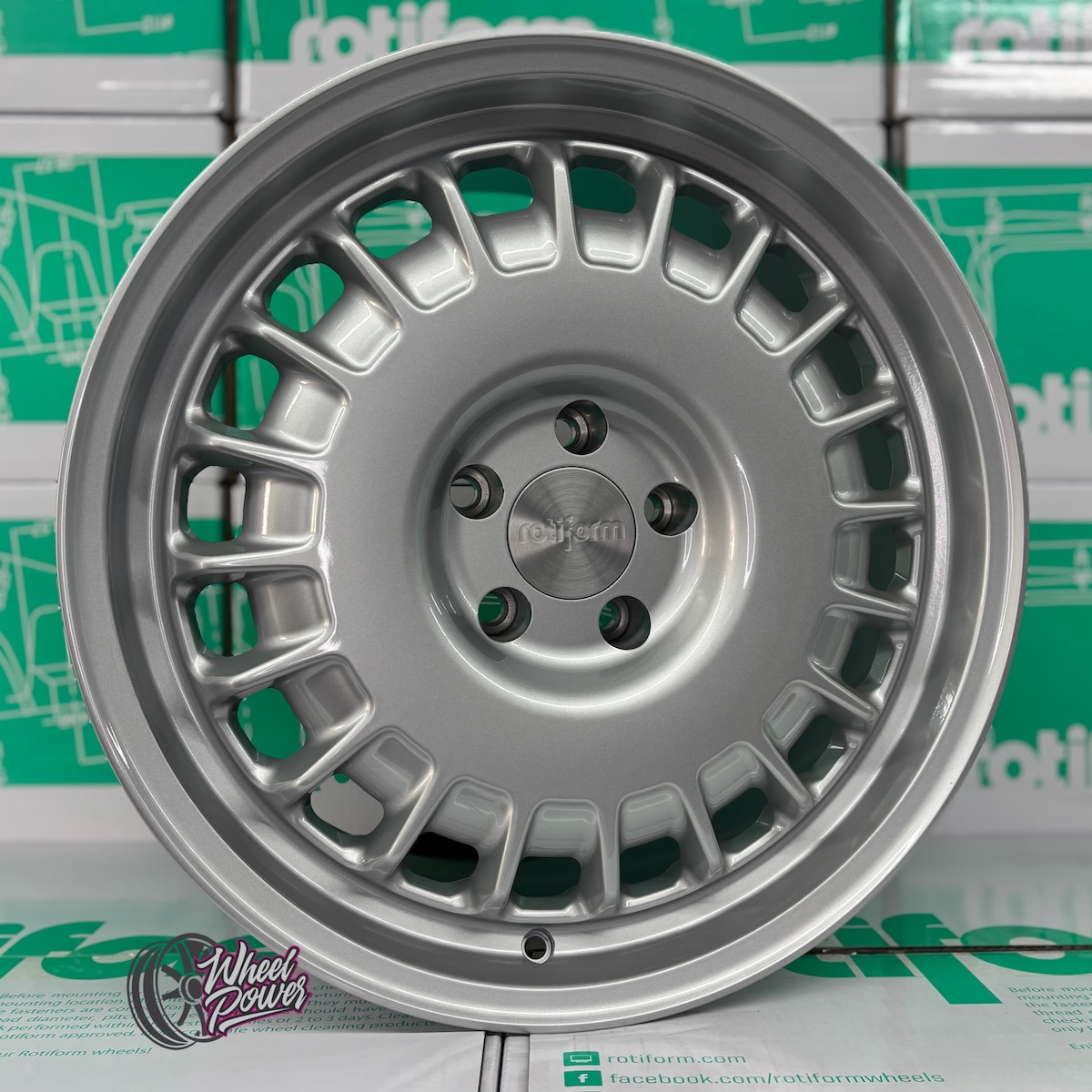 Rotiform PMF Gloss Silver 8.5×18″ 5×112 ET35 – Wheel Power Devon