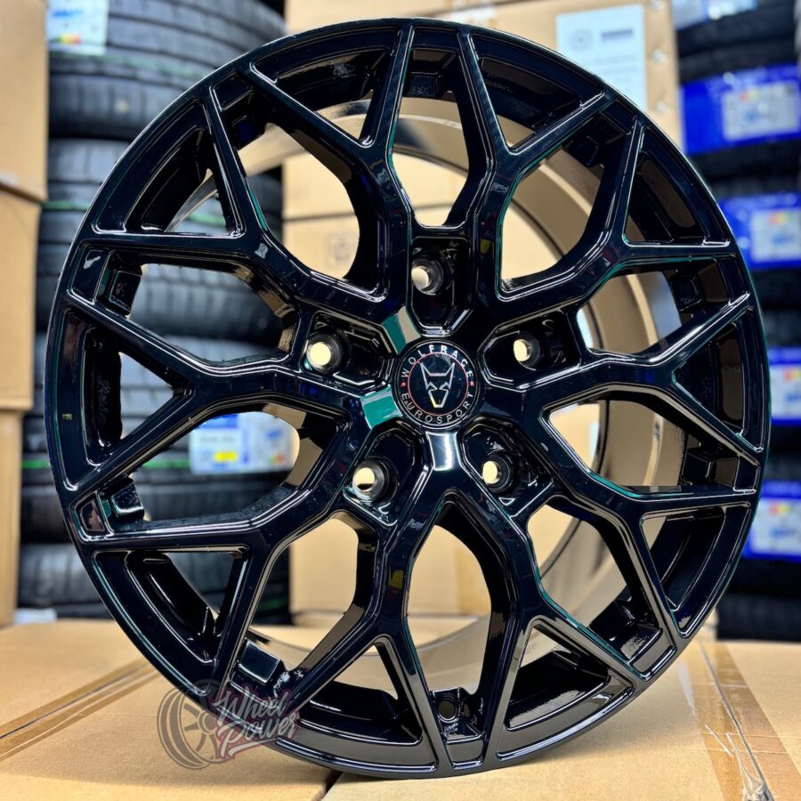 URRE5160 1 Wolfrace Urban Racer Road Edition Gloss Black 8x18" 5x160 Ford Transit Custom 2013 - 2023