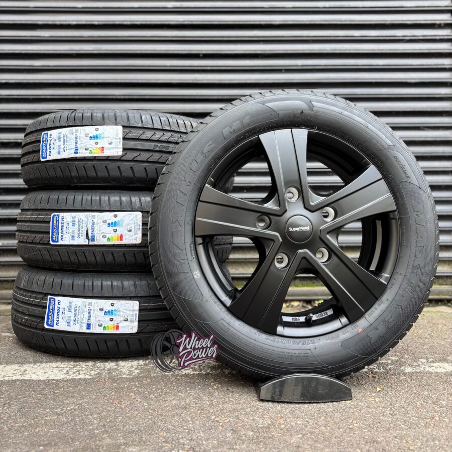 Supermetal Hammer Black 17" 5x160 Tyre Package - Ford Transit Custom 2012-2023