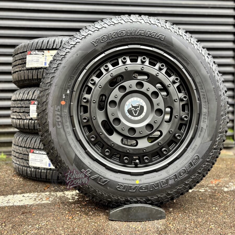 Wolfrace Slotmag Matt Black 17" 5x120 Tyre Package - VW Transporter T5 - T6.1