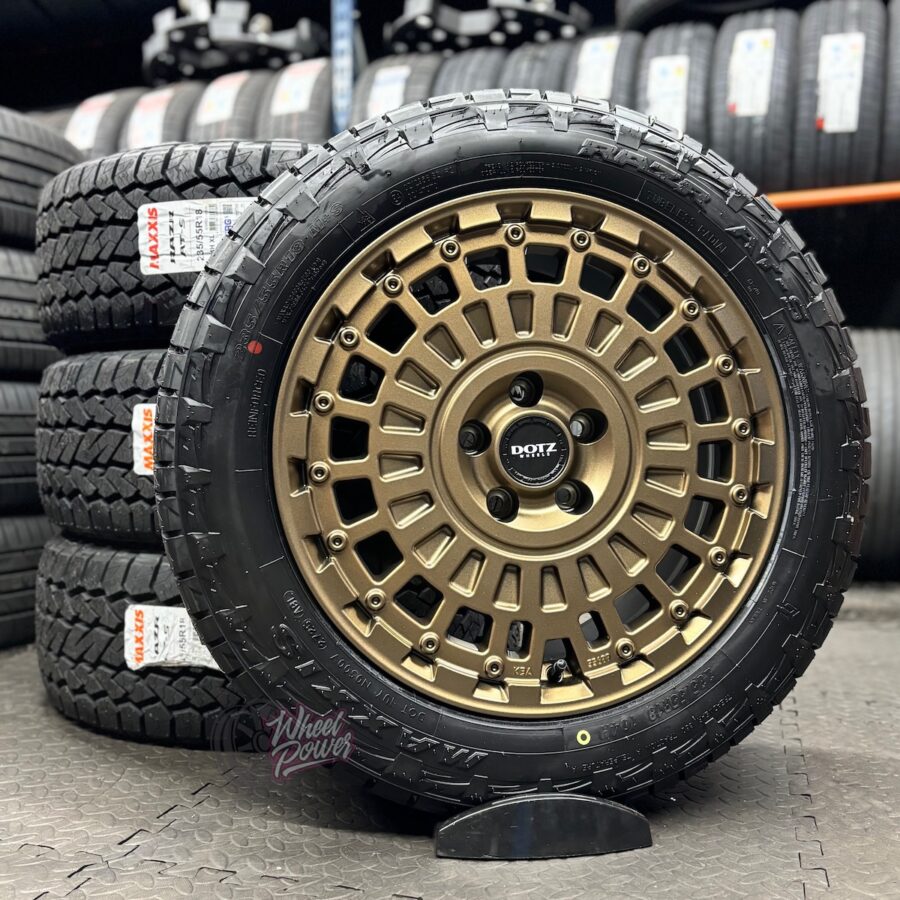 TalaraBrzTyres Dotz Talara Matt Bronze 18″ 5×120 Tyre Package - VW Transporter T5 - T6.1