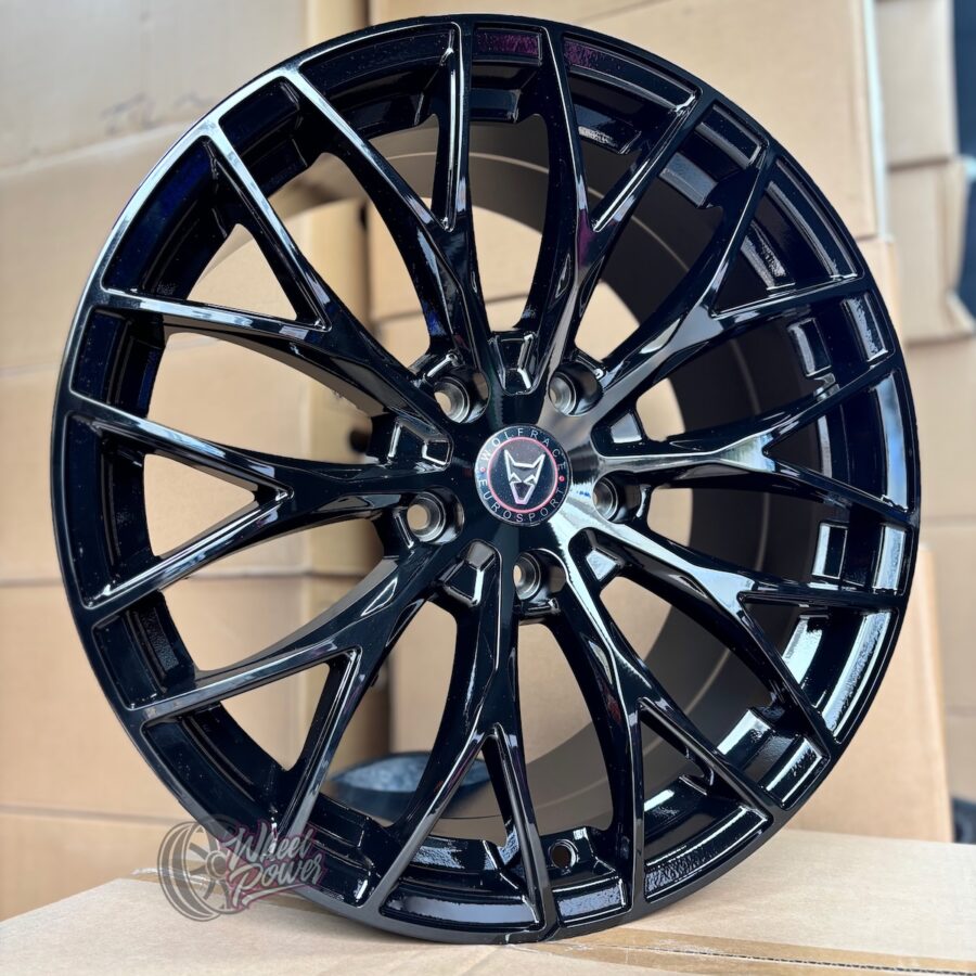 Wolfsburg5120 1 Wolfrace Wolfsburg Gloss Black 8.5x18" 5x120 - VW Transporter T5 - T6.1 & 2017+ Crafter