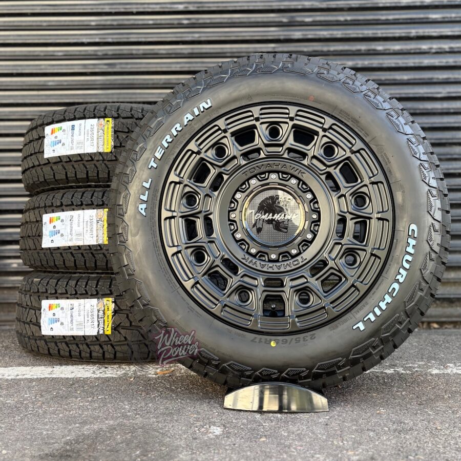 YakamaMBPackage Tomahawk Yakama Matt Black 17" 5x120 Tyre Package - VW Transporter T5 - T6.1