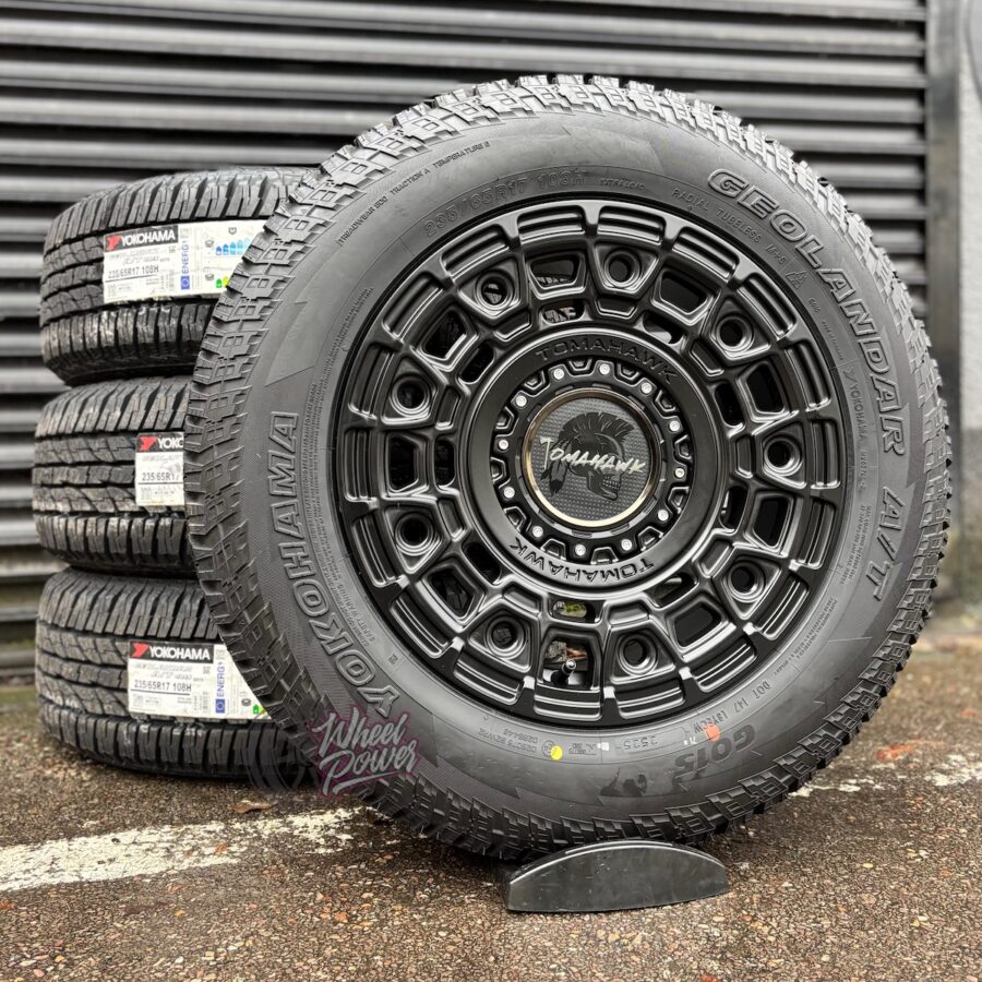 Tomahawk Yakama Matt Black 17" 5x120 Tyre Package - VW Transporter T5 - T6.1