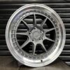 Japan Racing JR47 Grey Polished 8.5x18" & 9.5x18" 5x114.3 (Clearance)