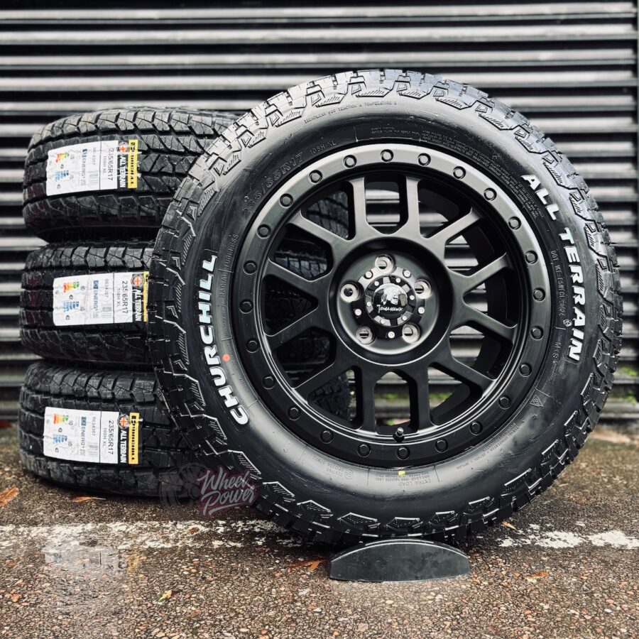 Tomahawk Kato Matt Black 17" 5x120 Tyre Package - VW Transporter T5 - T6.1