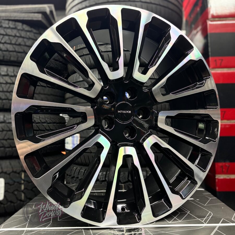 Hawke Talon Black Polished 9.5x22" 5x120 Range Rover
