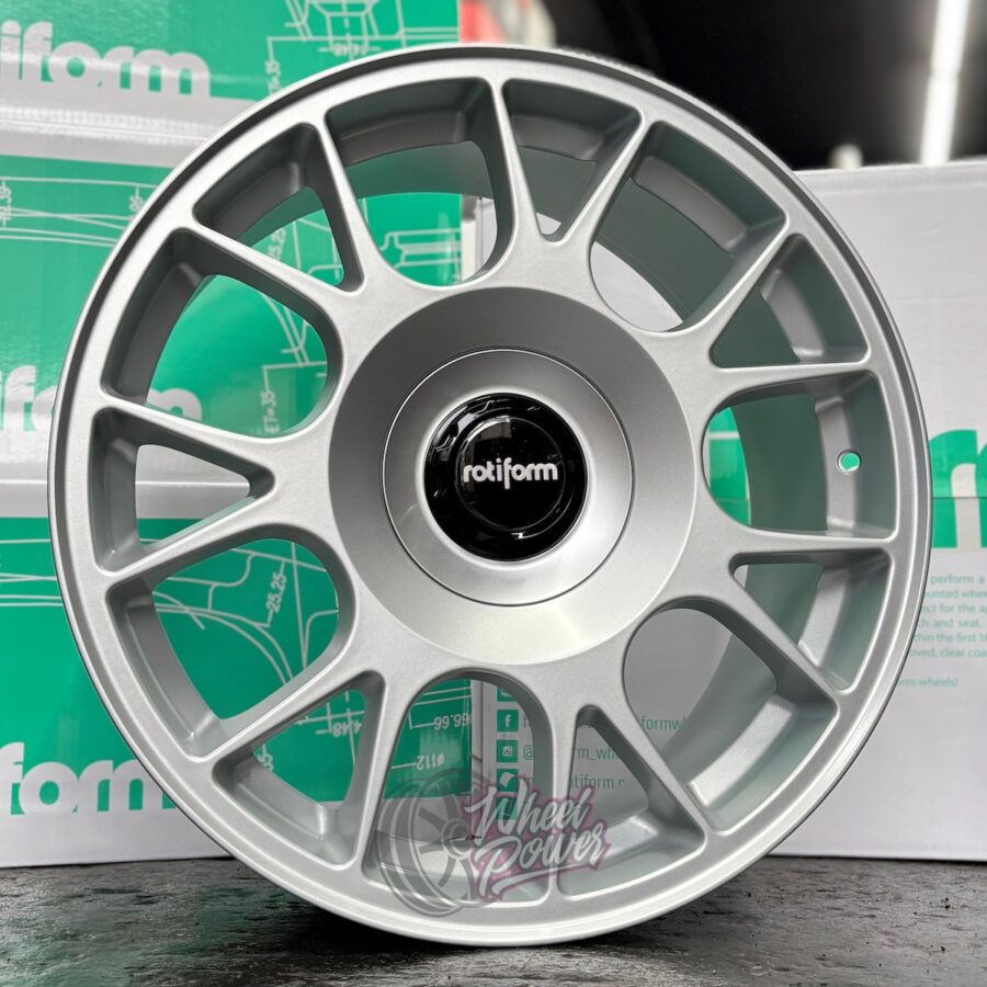 Rotiform TUF-R Satin Silver 8.5x19" 5x108 5x120 - Ford Volvo Jaecoo Jaguar BMW Honda