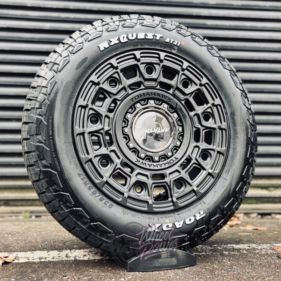 YAKAMAMBROADX 1 Tomahawk Yakama Matt Black 17" 5x120 RoadX A/T Tyre Package - VW Transporter T5 - T6.1