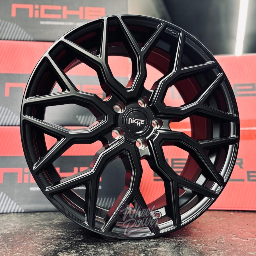 Mazzanti 1 Niche Mazzanti Black 8.5x19" 5x108 Jaecoo Ford Volvo Jaguar Evoque