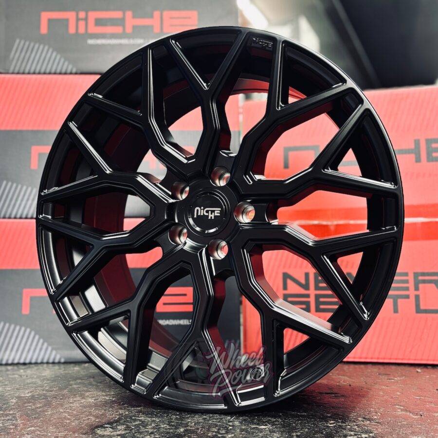 Mazzanti 2 Niche Mazzanti Black 8.5x19" 5x108 Jaecoo Ford Volvo Jaguar Evoque