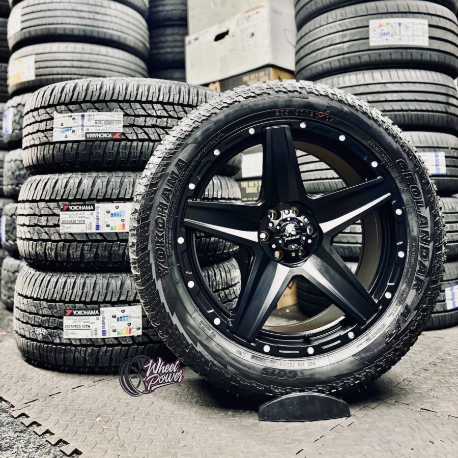 Tomahawk Apache 20" 6x114.3 Yokohama A/T Tyre Package - Mercedes X-Class, Nissan Navara.