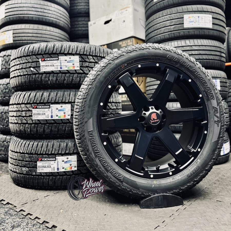 Tomahawk Chinook 20" 6x114.3 Yokohama A/T Tyre Package - Mercedes X-Class, Nissan Navara.