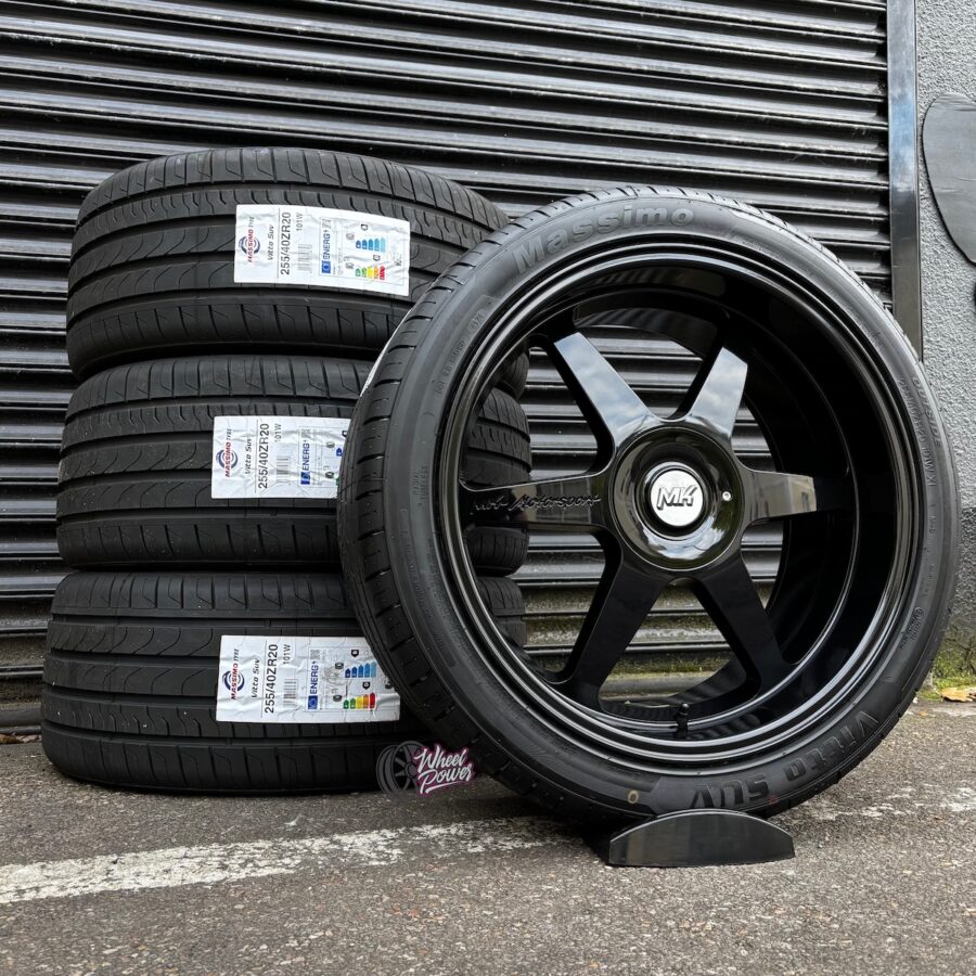 MKTYRES 1 MK Motorsport Black 20" 5x120 Tyre Package - VW Transporter T5 - T6.1 (up to T30)