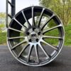 DRC Rapide Gunmetal Polished Lip 8.5x19" 5x112 Mercedes CLA A-Class Vito, VW Audi