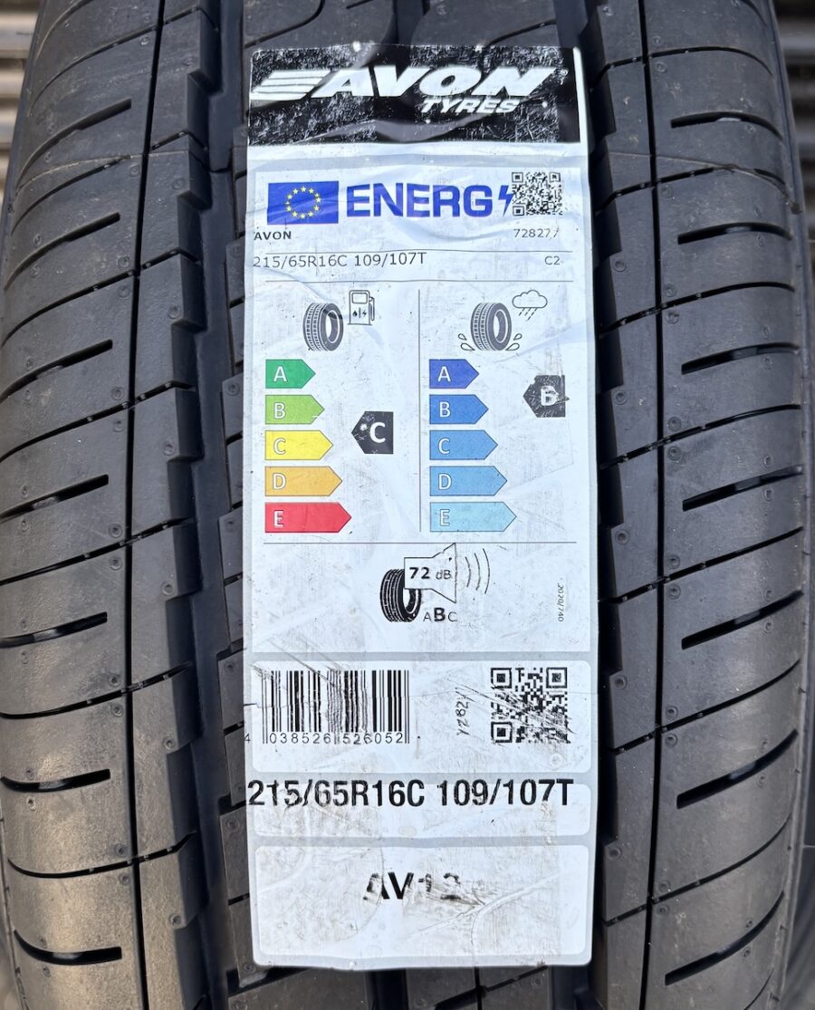 215/65R16C 109/107T Avon AV12 Commercial Tyre Fitted