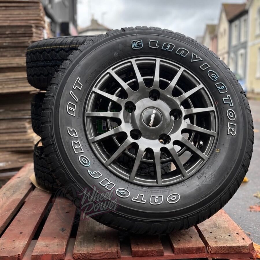 TSPORTTYRES Calibre T-Sport Gunmetal 16" 5x160 A/T Package - Ford Transit Custom