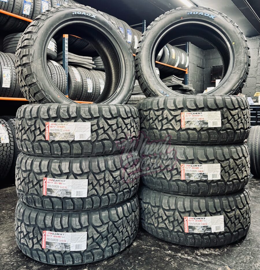 285/50R20 116Q XL RoadX RX01 RWL R/T Rugged Terrain Tyres Fitted
