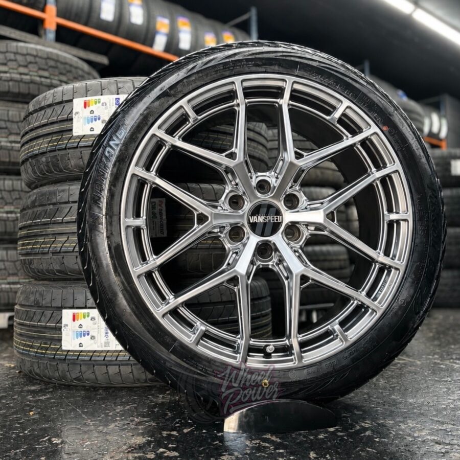 WOLFVORTEXCCTYRES Wolfrace Vortex Carbon Chrome 20" 6x130 Commercial Tyre Package - Mercedes Sprinter 2006+ VW Crafter 2006 – 2017